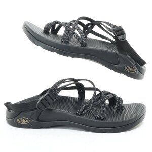 Chaco ZX/2 Cloud Dual-Strap Cushioned Sandal US5 Black/Gray